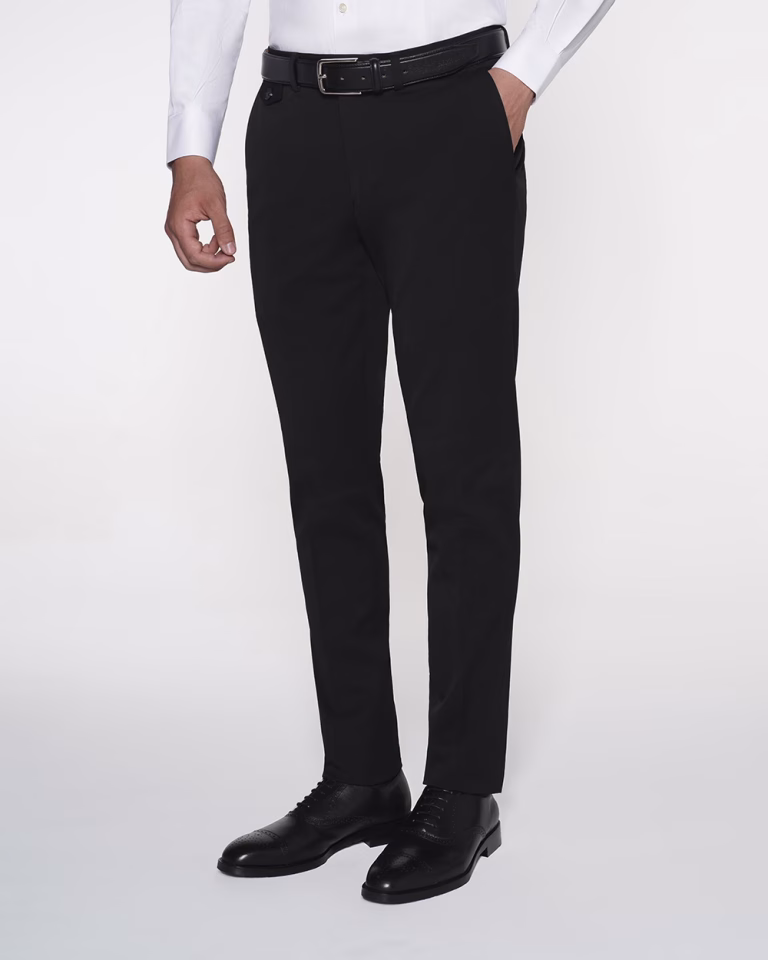 شلوار پارچه ای T70 اسلیم فیت مشکی