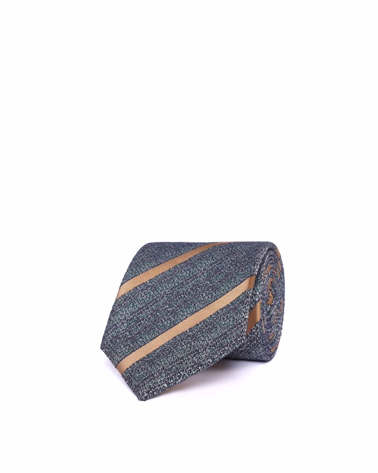 کراوات کج‌راه طوسی کرم TI01